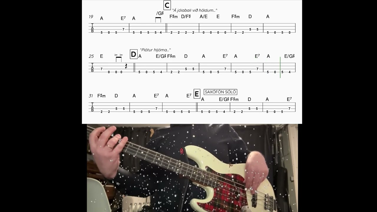 Snjókorn Falla á bassa