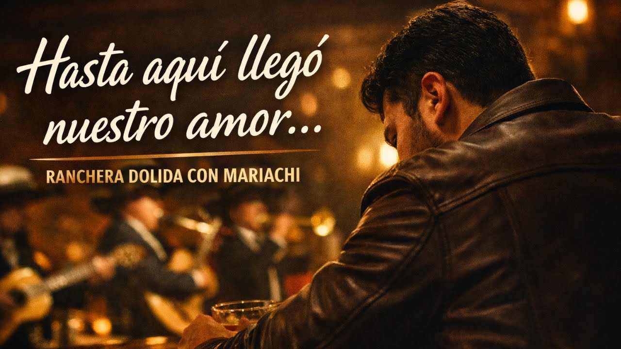 Hasta aquí llegó nuestro amor 💔 | Ranchera Dolida con Mariachi (Adiós que duele)