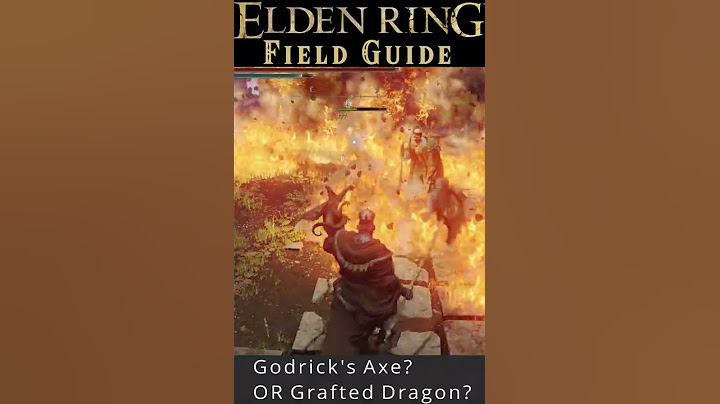 Which Godrick's Remembrance weapon? Godrick's Axe or Grafted Dragon? Elden Ring Field Guides #shorts