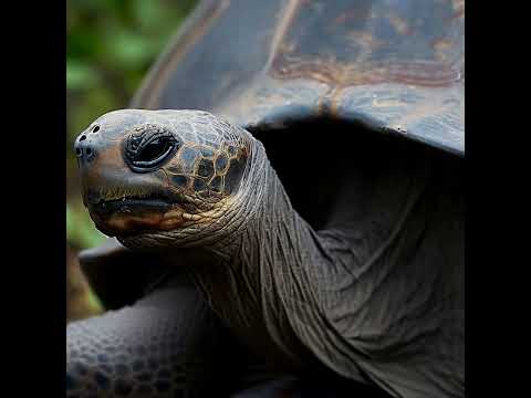 [49 RARE SPECIES] The Fernandina Island Galápagos tortoise is one of the rarest tortoise species