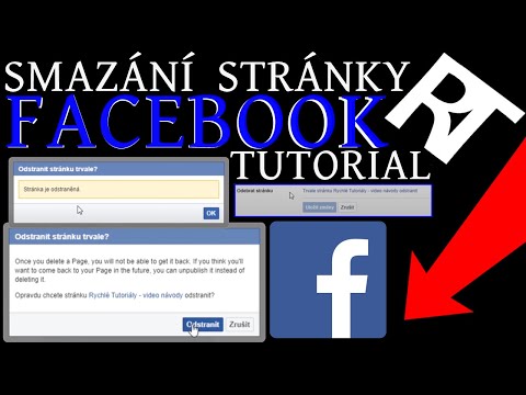 Jak odstranit Facebook stránku – Tutorial cz