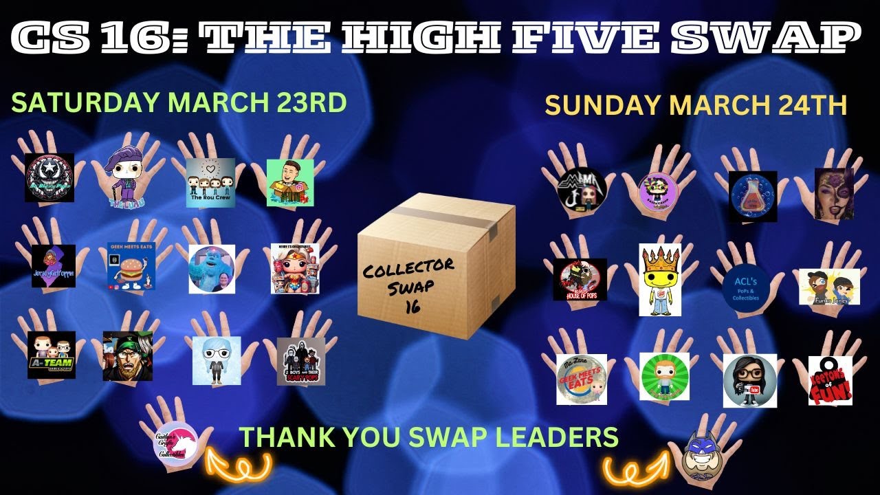 COLLECTOR SWAP 16: #CS16 THE HIGH FIVE SWAP - YouTube