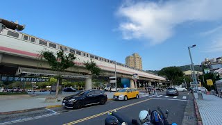 北捷C381士林站進、出站。