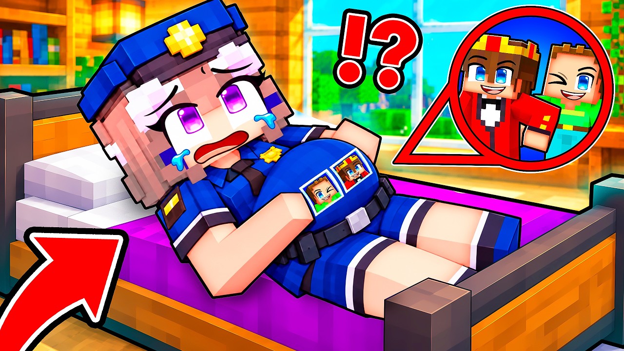 Wir bauten eine GEHEIME BASIS in das POLIZEI-MÄDCHEN in Minecraft!