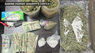 Sabine parish drug arrest officers seized math and marijuana