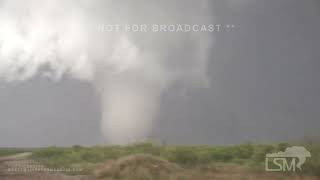 05-23-2024 Eldorado, OK - Beautiful White Tornado in 4K