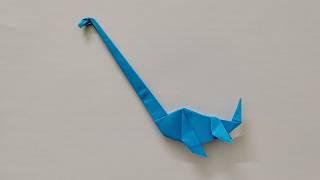 Origami Dinosaur Elasmosaurus Step By Step