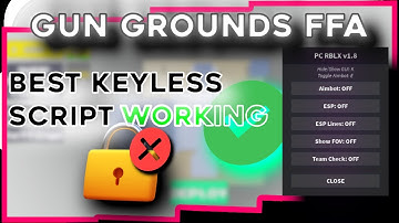 🔫ROBLOX GUN GROUNDS FFA SCRIPT WORKING 100% AIMBOT, ESP AND ESP LINES, TEAM CHECK & SHOW FOV⚡