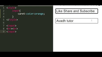 Change cursor indicator Color in CSS | cursor indicator color in css | css caret attribute