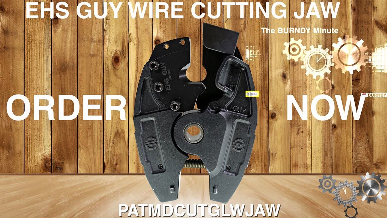 BURNDY EHS Guy Wire cutting jaw YouTube