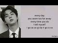Yours Jin Bts Lyrics Vidio 