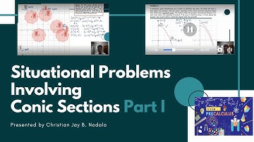 Situational Problems Involving Conic Sections (CO1 for 11-STEM in Precalculus) Part 1