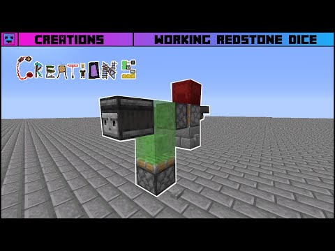 Creations || Redstone || Working Dice In Survival Minecraft