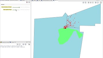 A simulation of herding dogs with GAMA-Platform