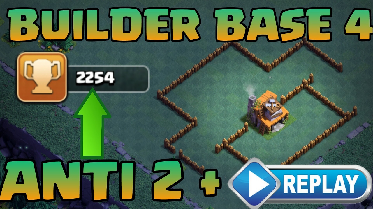 [BH4] BEST TROLL LAYOUT - ANTI 2 STARS - 2200+ Trophies ( + Replays )  | Clash of Clans