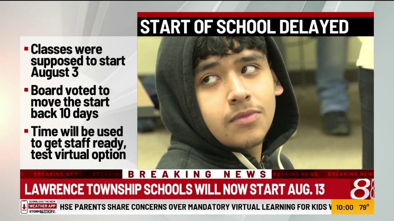 Lawrence Township Schools to delay start of school by 10 days