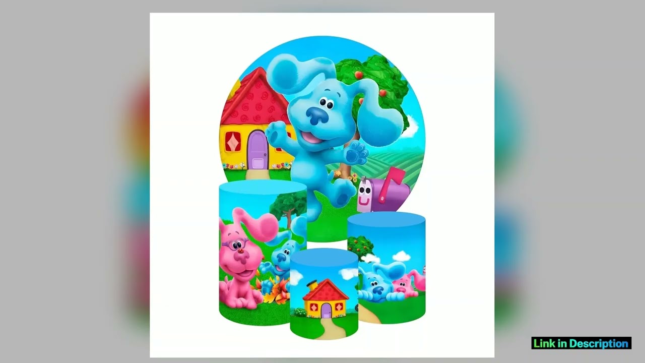 Dog Round and cylinders covers Party Cartoon Decoration Baby Shower Photo Photography B Essential G