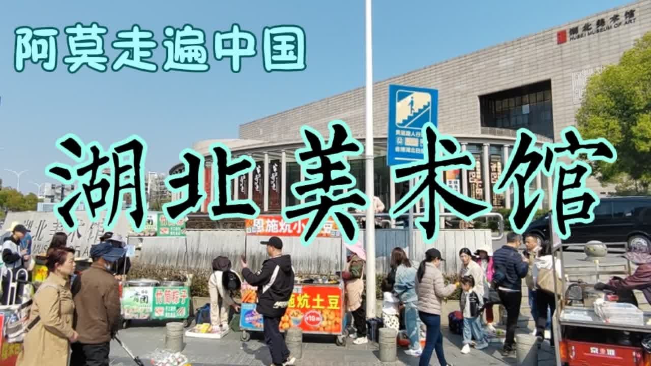 湖北美术馆，里面展示各种画作，夜幕降临去逛著名的江汉路步行街 湖北美术馆，里面展示各种画作，夜幕降临去逛著名的江汉路步行街