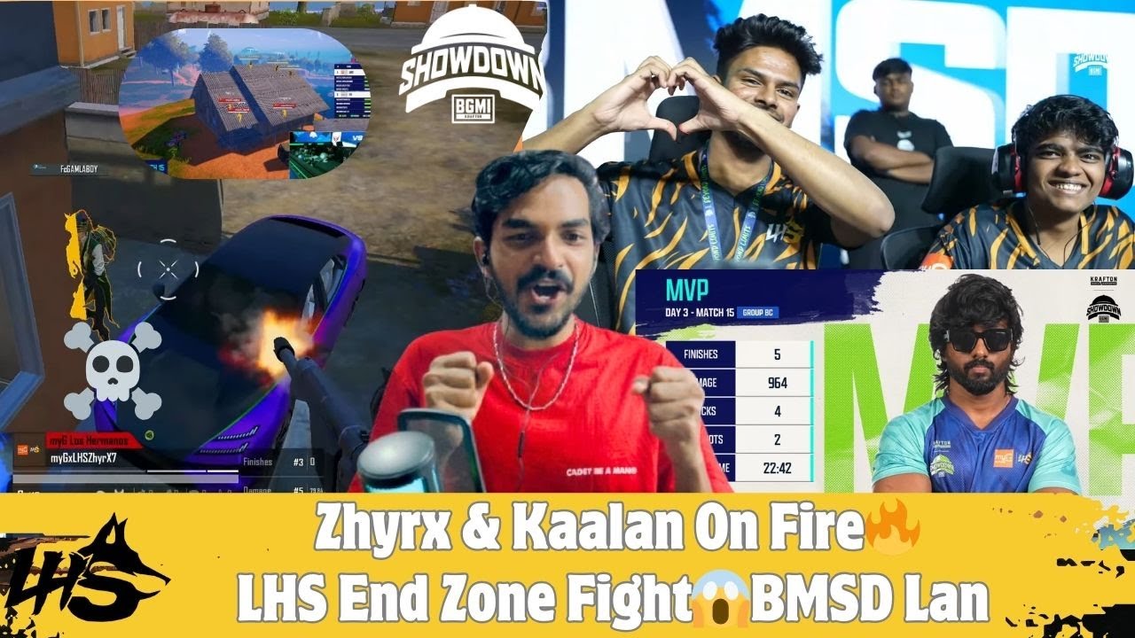 Zhyrx On Fire🔥Kaalan MVP🏆| LHS End Zone Fight😱BMSD Lan | Junior Gaming