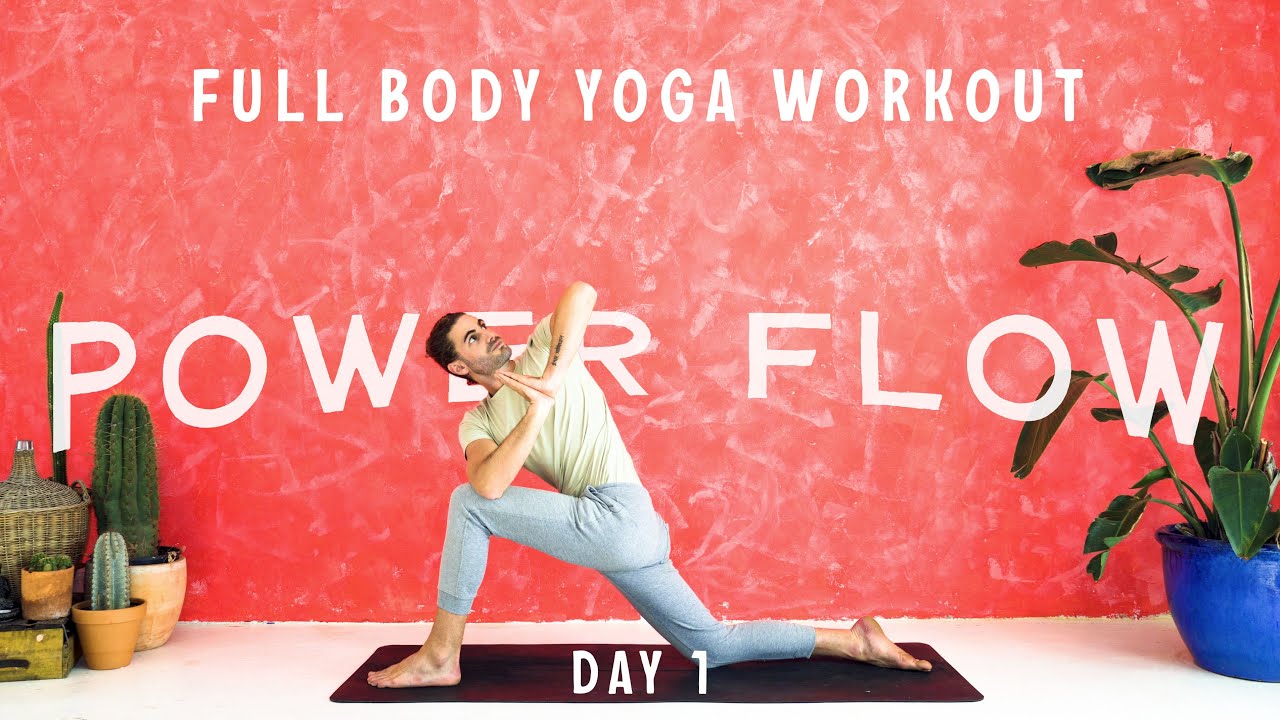 Sweaty YOGA WORKOUT in less than 20 min Power Flow (DAY 1) YouTube