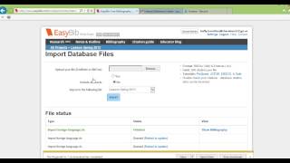 How to Export a Bibliographic Data File from LRC to EasyBib