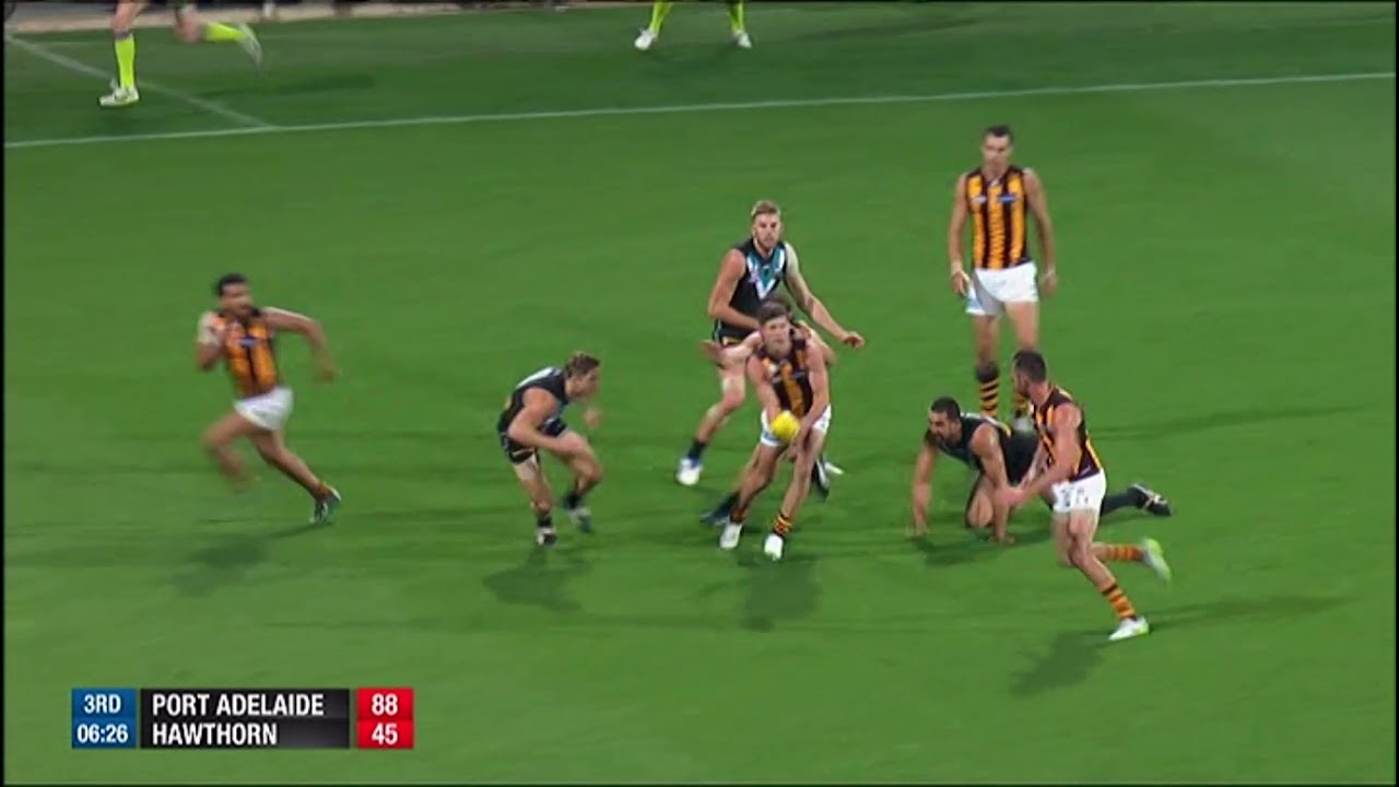 Round 4 Port Adelaide VS Hawthorn 2015 Hamish Hartlett Taylor Duryea