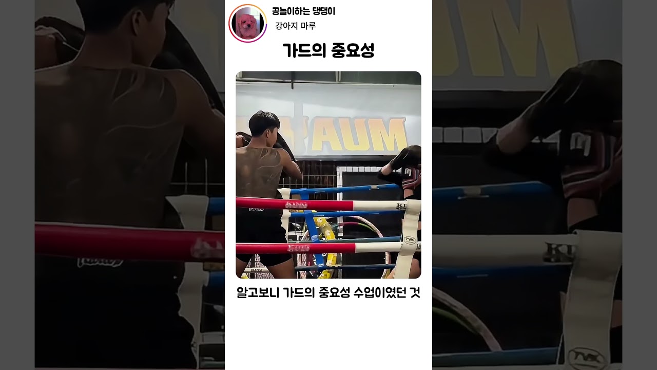 가드 안 했다가 자존심 구겨졌다