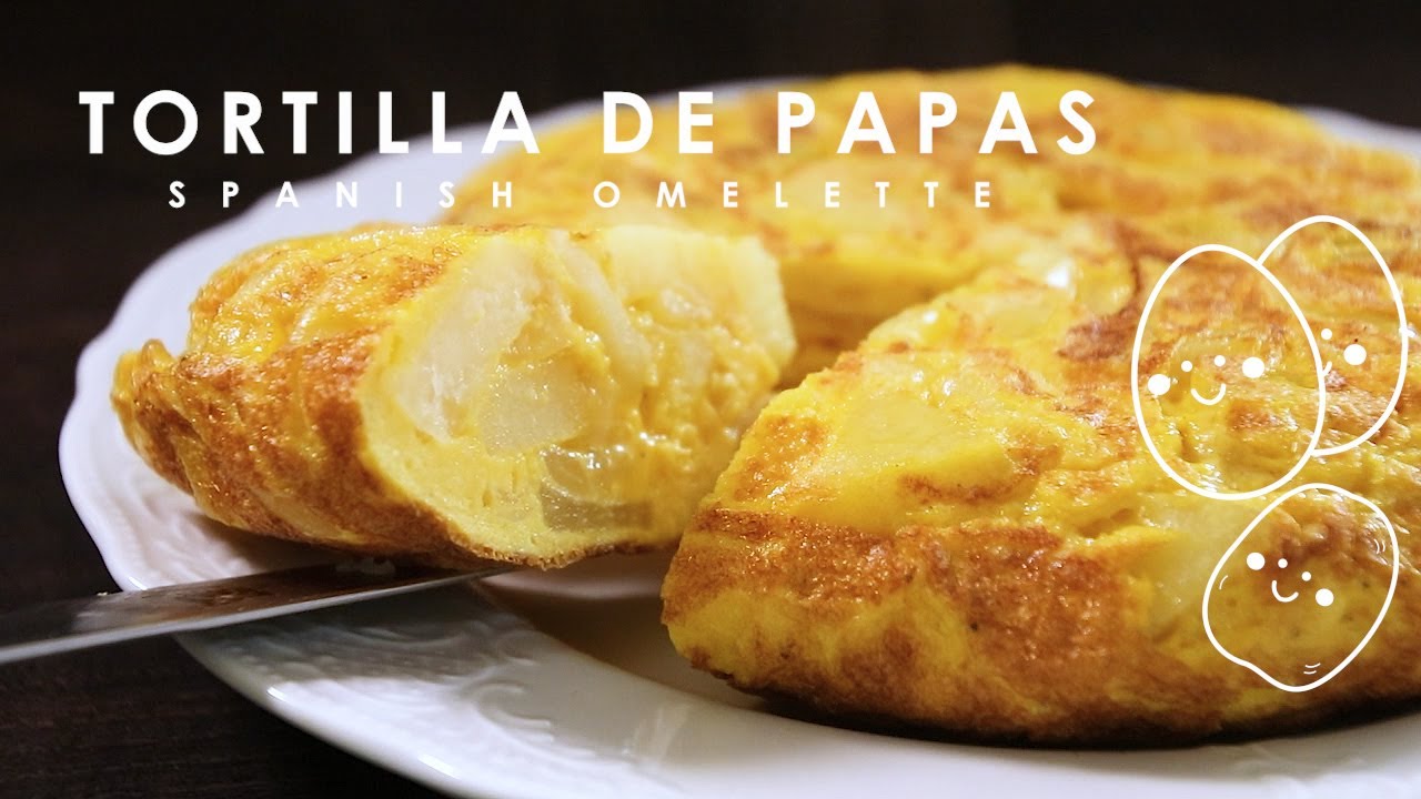 基本のスパニッシュオムレツ【トルティージャ】ガーリックソース//How to make Spanish Omelette【Tortilla