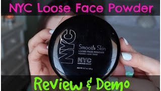 NYC Smooth Skin Loose Powder ($3) | Review & Demo