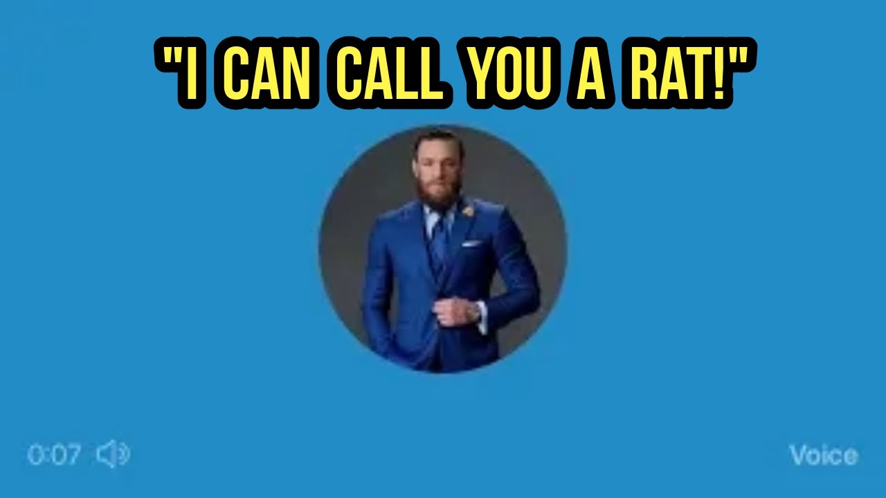 Голосовая заметка Макгрегора против Артёма Лобова в Twitter (ЧАСТЬ 2)