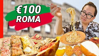 I Pretend to be a TOURIST in Rome!!  €100 Challenge Among the Most Touristic Places in the Center!