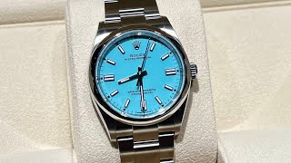 Rolex Oyster Perpetual 126000 Tiffany Dial 36mm