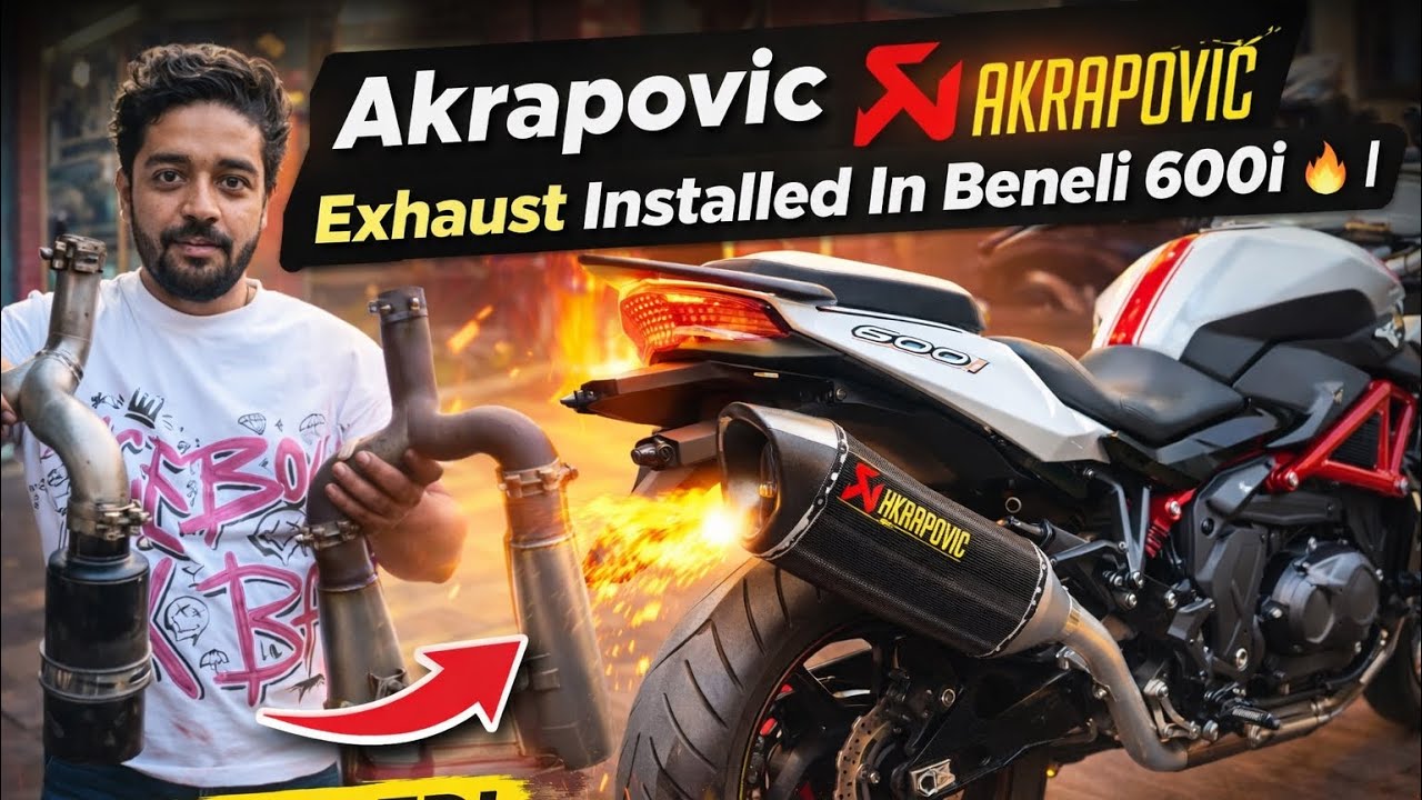 Akrapovic Exhaust Installed In Beneli 600i 🔥 |
