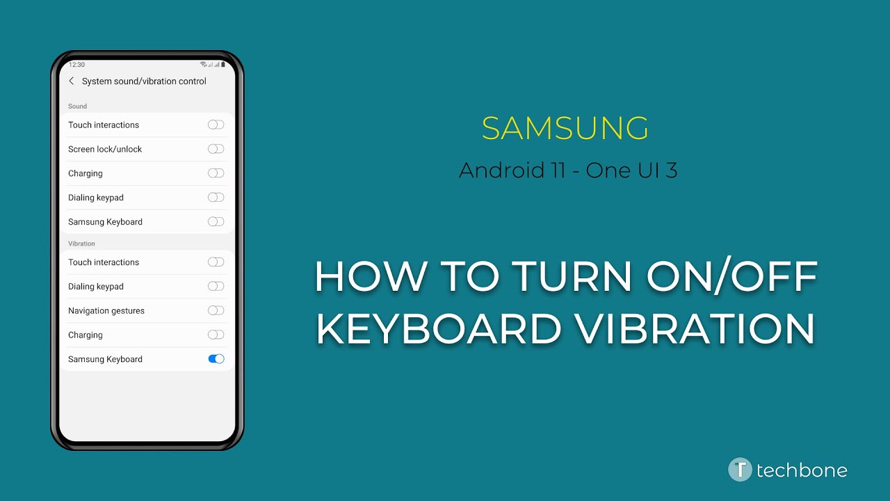 How to Turn On/Off Keyboard vibration - Samsung Manual | TechBone