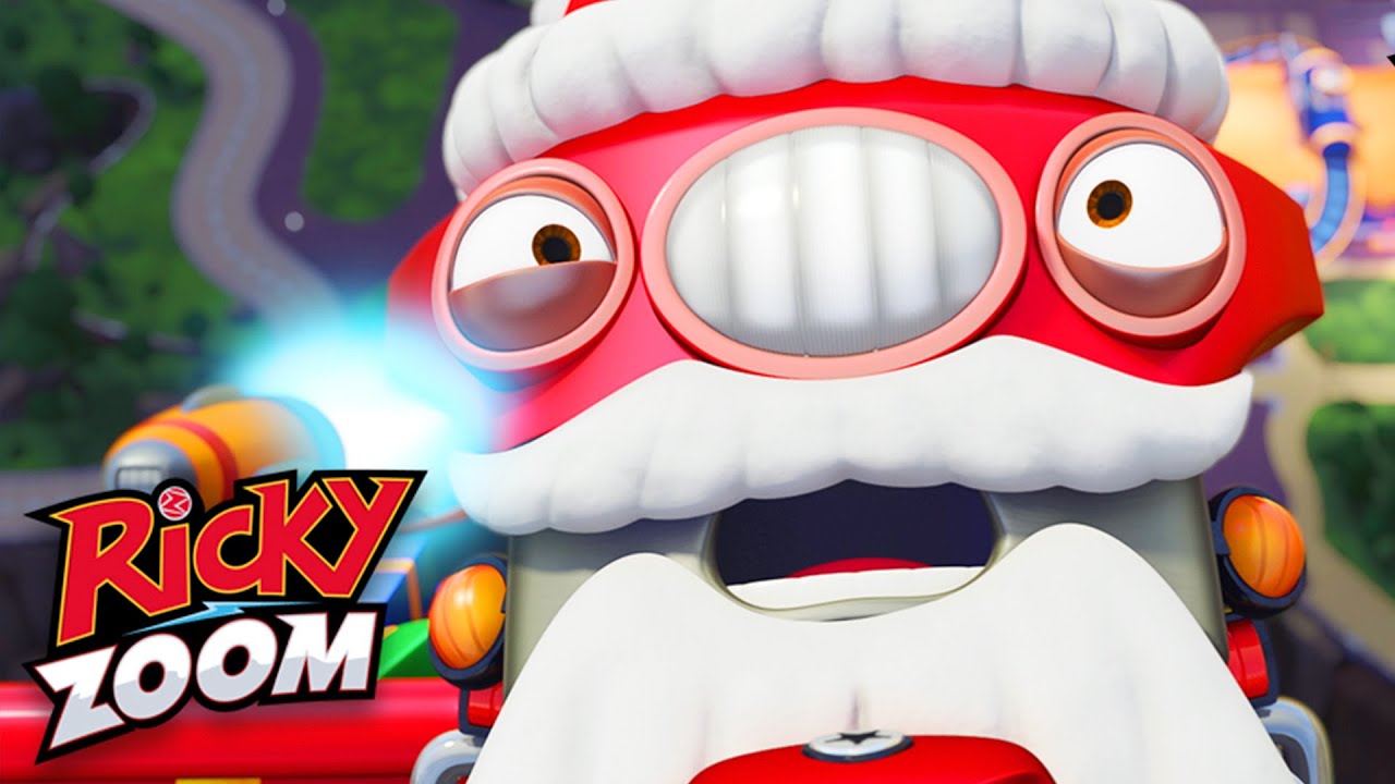 Aidez le Père Noël⚡️ noël à wheelford ⚡️ Caricature De Moto | Ricky Zoom Français