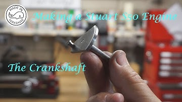 #MT22 Part 6 - Making a Stuart S50 Steam Engine Crankshaft. By Andrew Whale.