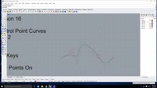 Rhino 6 Lesson 16  2D Drawing Control Point Curves in Rhino 6 Part 2