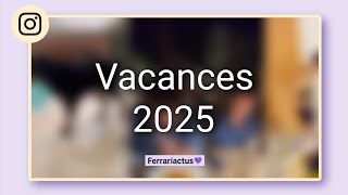 Vacances 2025 de Jérémy Ferrari. 