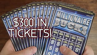 I Will Scratch ALL 15 Millionaire Bucks $20 Lottery Scratchers In This Video!!! screenshot 2
