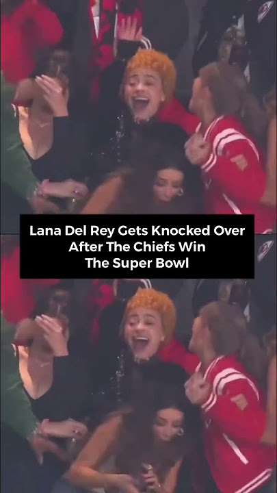 Can someone check on our girl #LanaDelRey after taking a tumble during #SuperBowlLVIII?(🎥: CBS/NFL)