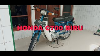 Restorasi Honda C700 Biru tahun 1981