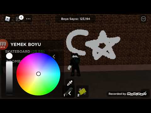 Drawing a Turkey Flag in Roblox Spray Paint and Leaving and coming Back in 5 minutes