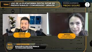 USO DE LA PLATAFORMA DIGITAL SICAR EN PREDIOS RURALES Y COMUNIDADES - MINAGRI