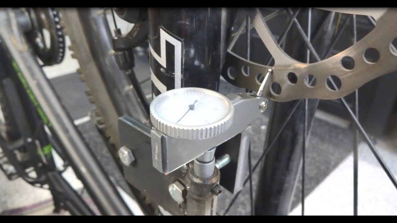 Bike brake disk straightening. YouTube