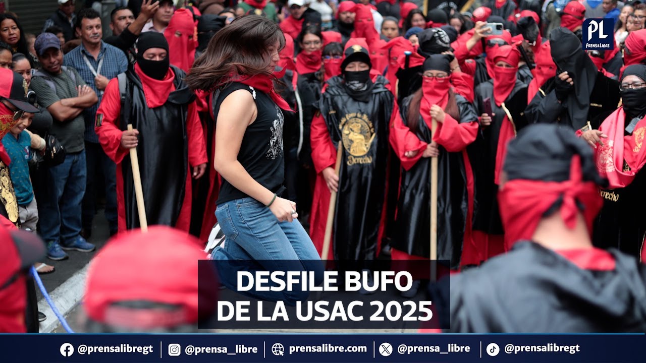 Estudiantes de la Usac realizan tradicional desfile bufo 2025