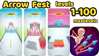 Arrow Fest Game  All Levels 1-10  Gameplay Walkthrough Game Review (iOS-Android) Max Levels screenshot 4