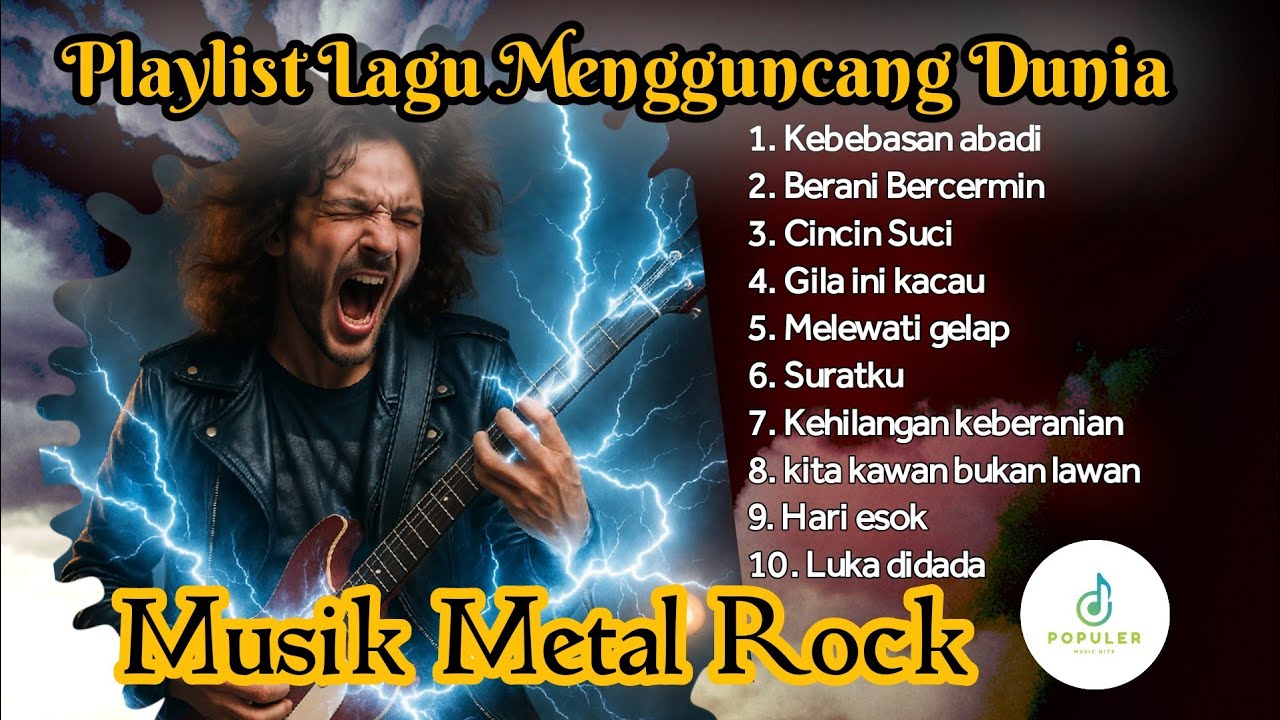 PLAYLIST LAGU METAL ROCK || MENGGUNCANG DUNIA - YouTube