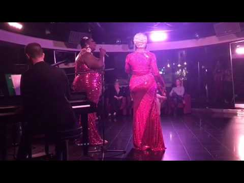 Latrice Royale and Kennedy Davenport singing "His Eye Is on the Sparrow"