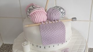#niftyknitting theme birthday #cake #cakecreations #cakeorfake #realistic #knitting