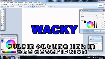 Tutorials - Paint.net Outlining Text